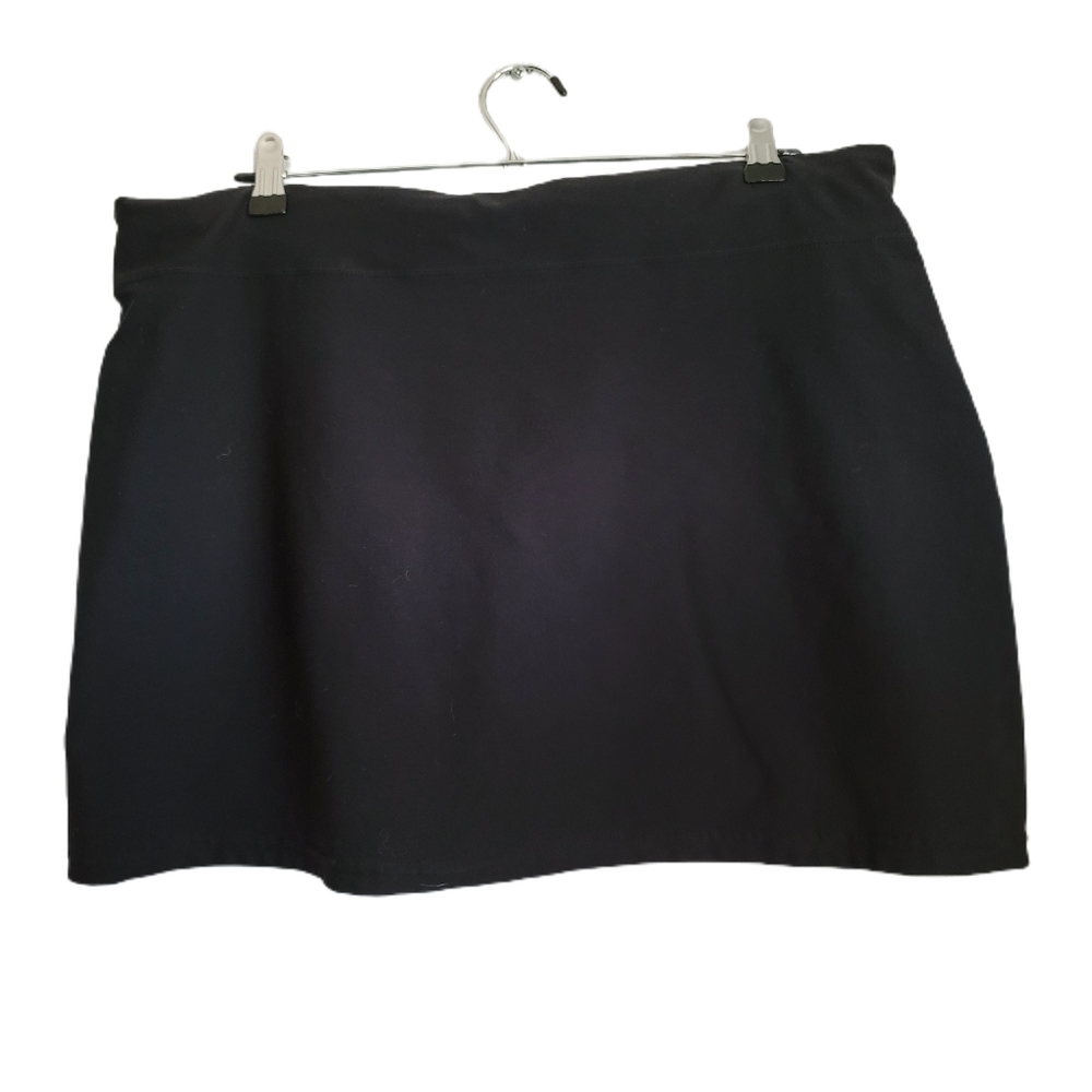 Nike Skort L Large 12-14 Black Dri-Fit Pull On - Picture 3 of 5
